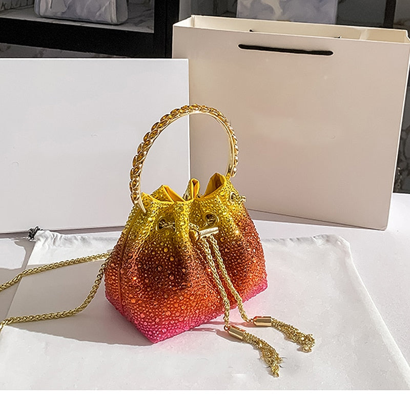 Bolsa Ombré Com Strass